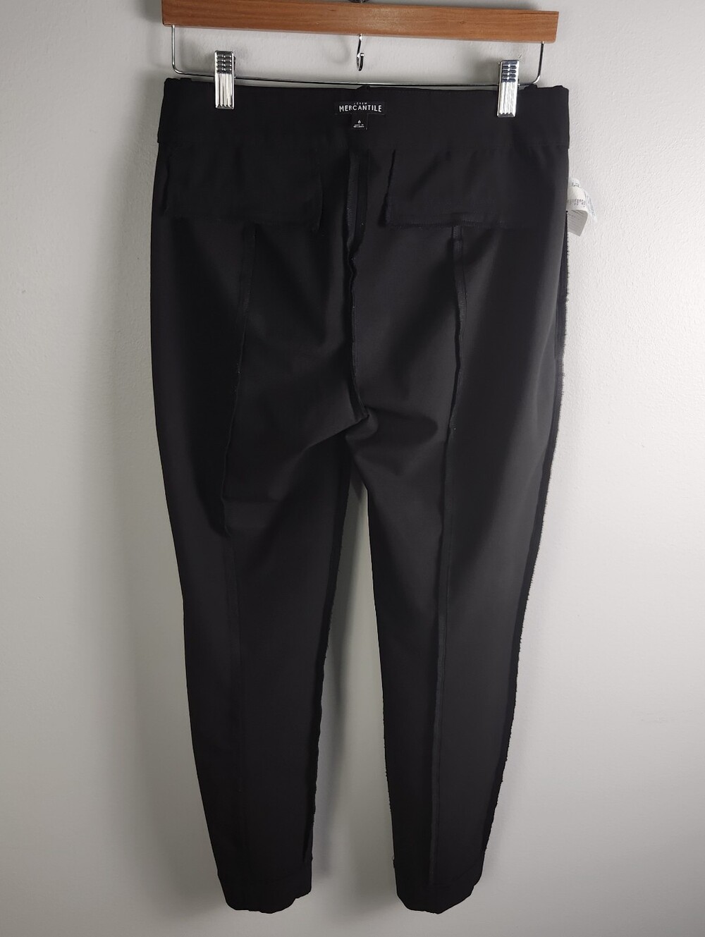 J. Crew Mercantile Black Slim Straight Mid Rise Cropped Ankle Pants Size 6 #726 - Picture 9 of 12